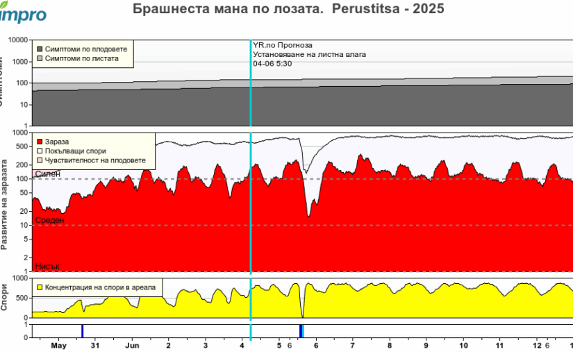 Агро – метеорологична обстановка 2025.06.04
